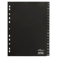 DURABLE Ordnerregister Vollformat A-Z schwarz 20-teilig,...