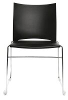 Topstar Besucherstühle W-Chair CH490-0 schwarz Kunststoff, 4 St.