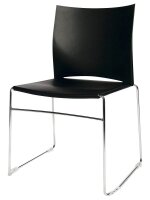 Topstar Besucherstühle W-Chair CH490-0 schwarz Kunststoff, 4 St.