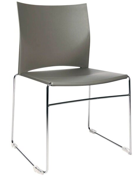 Topstar Besucherstühle W-Chair CH490-3 grau Kunststoff, 4 St.
