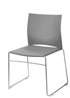 Topstar Besucherstühle W-Chair CH490-3 grau Kunststoff, 4 St.