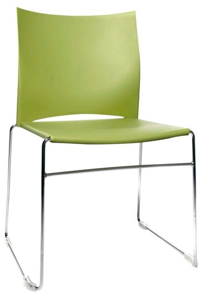 Topstar Besucherstühle W-Chair CH490-5 grün Kunststoff, 4 St.