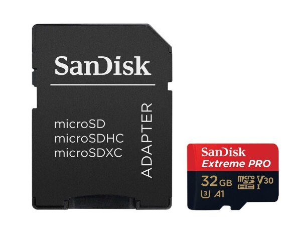 SanDisk Speicherkarte microSDHC-Card Extrem PRO, 32 GB, 1 St.