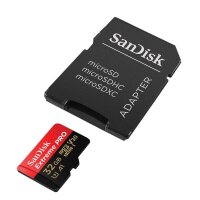 SanDisk Speicherkarte microSDHC-Card Extrem PRO, 32 GB, 1 St.