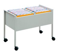 DURABLE Hängemappenwagen Quer-Registratur grau...