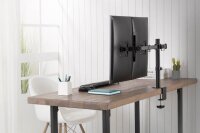 DIGITUS Monitor-Halterung DA-90399 DA-90400 schwarz für 1 Monitor, Tischklemme