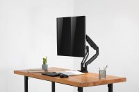 DIGITUS Monitor-Halterung DA-90395 DA-90395 schwarz für 2 Monitore, Tischklemme