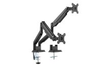 DIGITUS Monitor-Halterung DA-90395 DA-90395 schwarz für 2 Monitore, Tischklemme