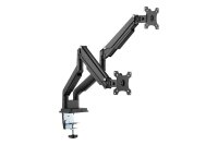 DIGITUS Monitor-Halterung DA-90395 DA-90395 schwarz für 2 Monitore, Tischklemme