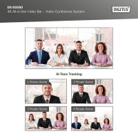 DIGITUS DS-55580 Konferenzkamera mit Mikrofon schwarz