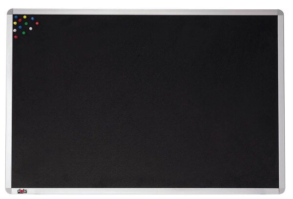 dots Pinnwand 120,0 x 90,0 cm Textil schwarz
