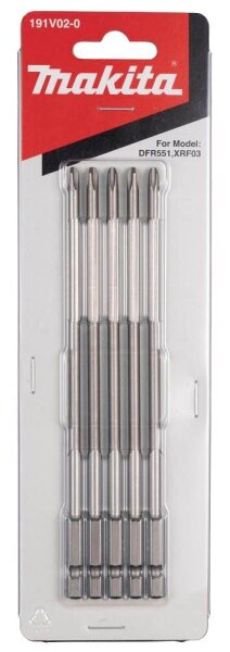 makita Langbits PH2 Kreuzschlitz (PH) 191V02-0 5 St.