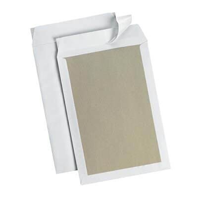 MAILmedia Papprückwandtaschen DIN B4 ohne Fenster weiß 10 St.