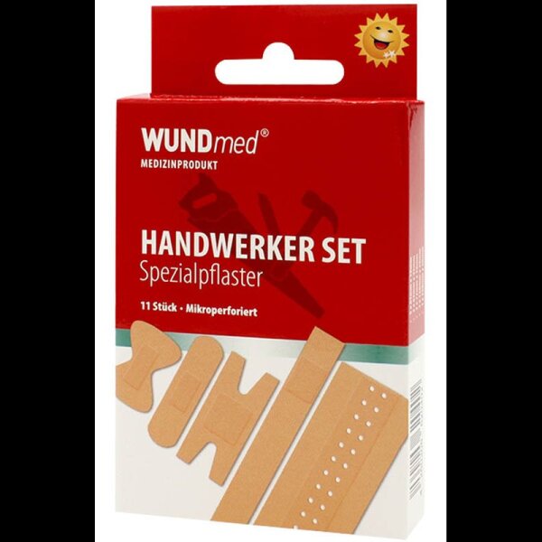 WUNDmed® Pflaster Handwerker Set 05-009 beige, 11 St.