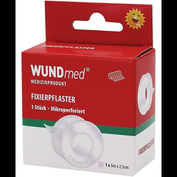 WUNDmed® Heftpflaster 02-089 transparent 2,5 cm x 5,0 m, 1 St.