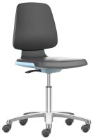 bimos Arbeitsdrehstuhl Labsit blau, schwarz Kunstleder