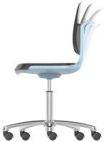 bimos Arbeitsdrehstuhl Labsit blau, schwarz Kunstleder