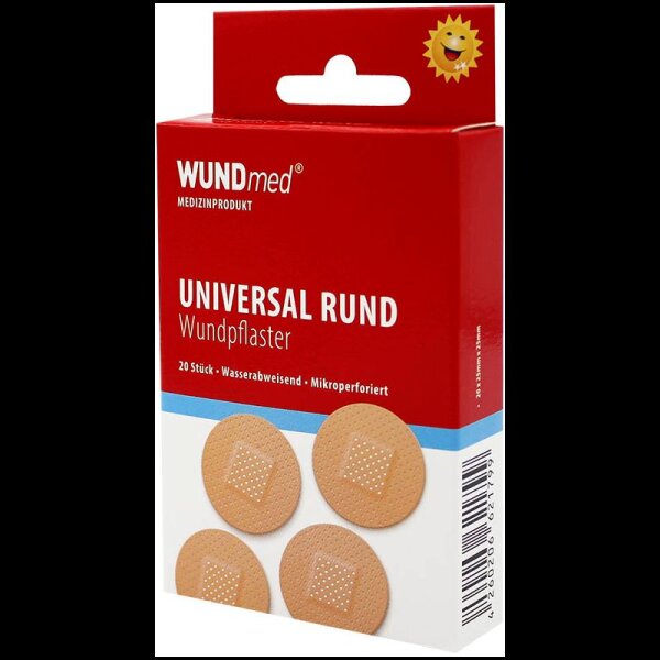 WUNDmed® Pflaster Rund 02-051 beige 2,5 x 2,5 cm, 20 St.