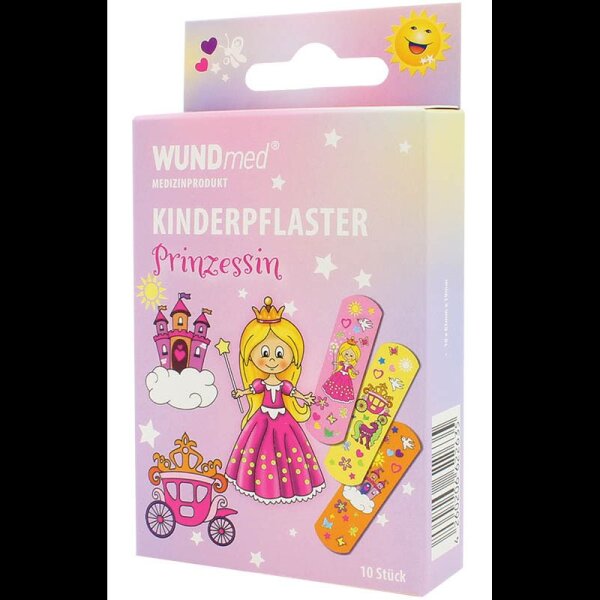 WUNDmed® Pflaster Prinzessin 02-076 bunt 1,9 x 6,3 cm, 10 St.