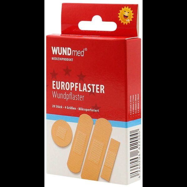 WUNDmed® Pflaster Europflaster 02-041 beige, 20 St.