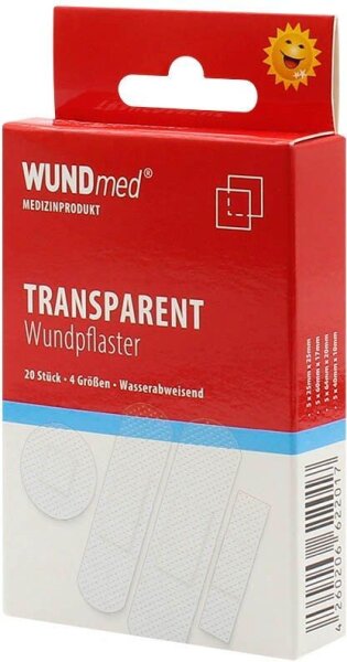 WUNDmed® Pflaster Transparent 02-042 transparent, 20 St.