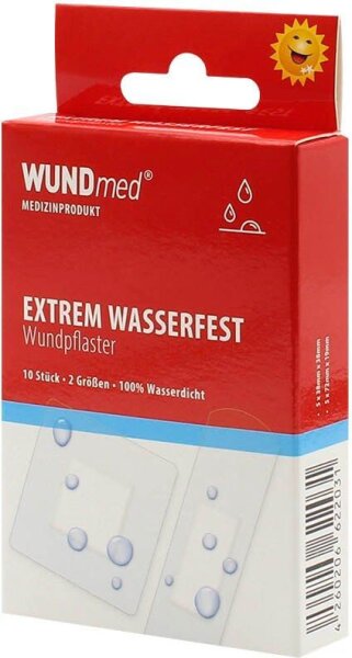 WUNDmed® Pflaster Extrem Wasserfest 02-045 weiß, 10 St.
