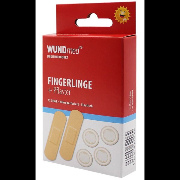 WUNDmed® Pflaster Fingerlinge + Pflaster 02-102 beige, 12 St.
