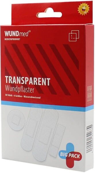 WUNDmed® Pflaster Transparent 03-008 weiß, 50 St.