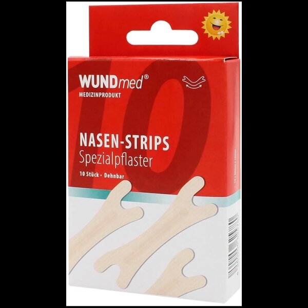 WUNDmed® Pflaster Nasen-Strips 02-096 beige 1,9 x 6,6 cm, 10 St.