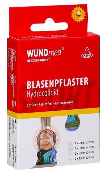 WUNDmed® Blasenpflaster Sport 02-126 transparent, 6 St.