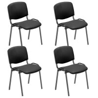 Nowy Styl Besucherstühle Iso anthrazit, schwarz...
