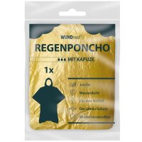 WUNDmed® unisex Regenponcho farbsortiert Einheitsgröße 1 St.