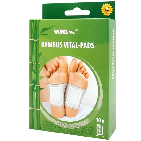 WUNDmed® Bambuspflaster Vital-Pads 02-129 weiß 6,0 x 8,0 cm, 10 St.