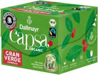 Dallmayr Capsa Gran Verde Espresso Bio-Kaffeekapseln, Arabicabohnen kräftig, 10 St.