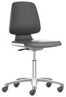 bimos Arbeitsdrehstuhl Labsit weiß, schwarz Kunstleder