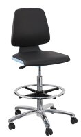 bimos Arbeitsdrehstuhl Labsit blau, schwarz Kunstleder