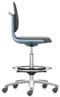 bimos Arbeitsdrehstuhl Labsit blau, schwarz Kunstleder