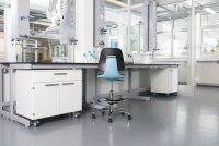 bimos Arbeitsdrehstuhl Labsit blau, schwarz Kunstleder