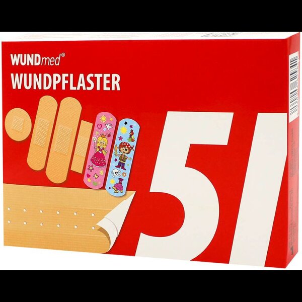 WUNDmed® Pflaster Familienpackung 05-002 beige, 51 St.