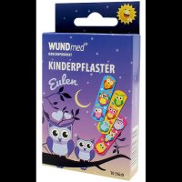 WUNDmed® Pflaster Eulen 02-078 bunt 1,9 x 6,3 cm, 10 St.