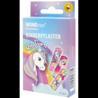 WUNDmed® Pflaster Einhorn 02-112 bunt 1,9 x 6,3 cm,...