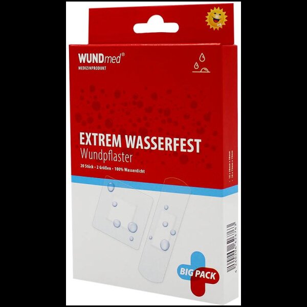 WUNDmed® Pflaster Extrem Wasserfest 03-009 weiß, 20 St.