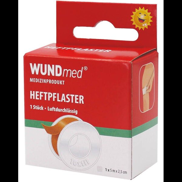WUNDmed® Heftpflaster 02-083 beige 2,5 cm x 5,0 m, 1 St.