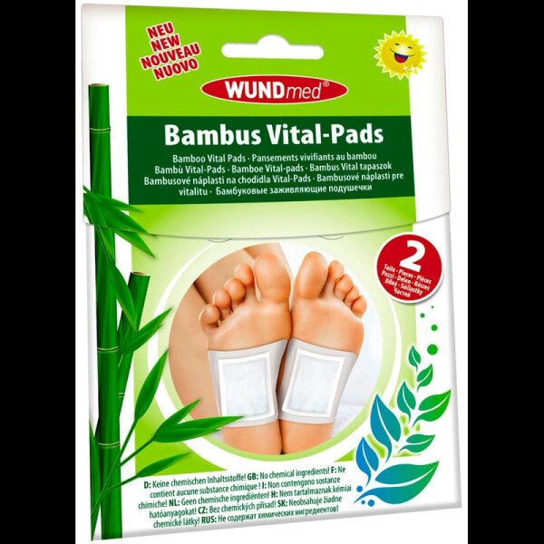 WUNDmed® Bambuspflaster Vital-Pads 02-130 weiß 6,0 x 8,0 cm, 2 St.