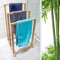 relaxdays Handtuchständer braun