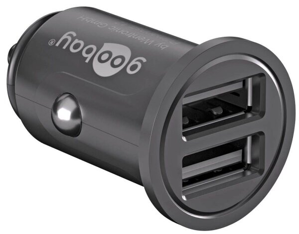 goobay Kfz-Ladeadapter schwarz, 24 Watt