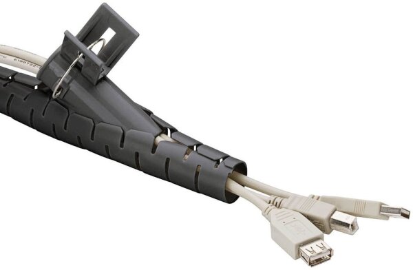goobay Kabelschlauch 2,5 m schwarz