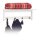 relaxdays Wandgarderobe weiß Holz 4 Haken 50,0 x 17,5 cm, 1 St.
