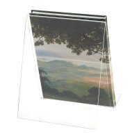 relaxdays Buchständer transparent