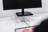 BAKKER ELKHUIZEN Monitorständer Q-riser 100 transparent